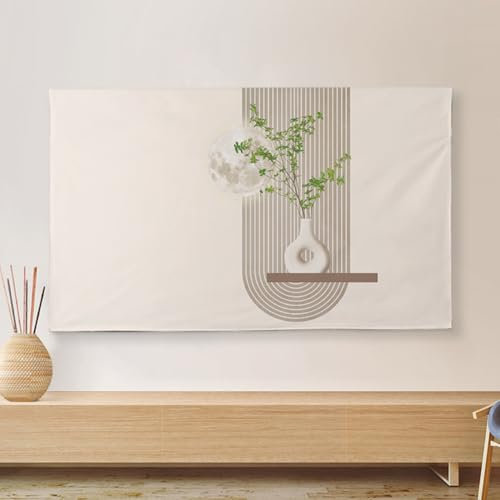 LDLCYCN O,37/40in, Cubierta Protectora De TV con Banda Elástica Cubierta De Polvo De TV Protector De Pantalla De TV/PC Tipo De Suspensión Ordenador De Escritorio TV Curva Universal