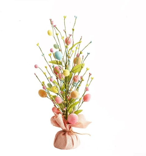 Gettimore Osterdeko Baum für Eier Display 45cm Kunststoff Home Decor für Wohnzimmer oder Büro