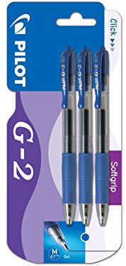 Pilot G2 Druck-Gelschreiber 3 Stück blau