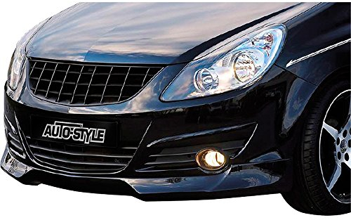 AUTO-STYLE Grill ohne Markenemblem kompatibel mit Opel Corsa D 2006-2010