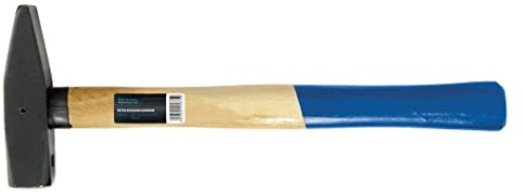 SW-Stahl 50905L Schlosserhammer mit Stielschutz I Hammer 500g Kopfgewicht I DIN 1041 I Werkzeughammer aus Hickoryholz I Hammerstiel Schutz I Hammer für Metall