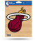 NBA Miami Heat die Cut Vinyl Aufkleber mit Unterstützung, Multicolor, 12,7 x 12,7 cm