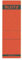 LEITZ Ordner-Ruckenschilder selbstklebend 8,0 cm rot