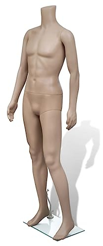 vidaXL Schaufensterpuppe Mannequin Mann Männlich Mannequin Puppe ohne Kopf