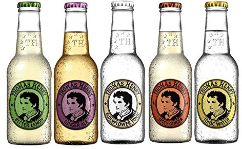 Thomas Henry Tonic Water, Spicy Ginger, Elderflower, Ginger Ale und Bitter Lemon (5 x 0.2 l) inc. 0.75€ MEHRWEG Pfand
