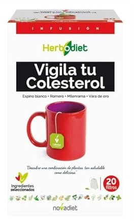 Herbodiet Infusiones Vigila Tu Colesterol 20 filtros de Nova Diet