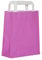 50 Papiertragetaschen Papiertaschen Henkeltaschen Tragetaschen Tüten Papiertüten | Pink | recycelbar (18 x 08 x 22 cm)