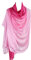 PB-SOAR Mode Damen Farbverlauf Schal Seidenschal Halstuch Stola 190 x 100cm, leicht und schlicht, 18 Farben auswählbar (Pink/Rosa)