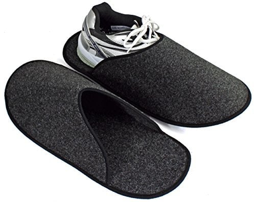 Pantoufles de musée Pantoffelmann sans semelle ABS | Taille 36-40 | Pantoufles en feutre pour artisans et visiteurs | Protègent saleté et rayures | Chaussons lavables invités