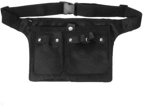 HEALIFTY Barbiere Cesoie Porta forbici Parrucchiere Sacchetto Capelli Dressres Marsupio (Nero)