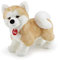 Trudi 22664 Klassik Plüschhund Akita Ascanio Plüschtier mit realistischen Details, waschbar, Kuscheltier für Kinder, Beige/Weiß ca. 15 x 27 x 25 cm