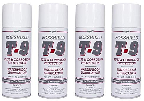 Boeshield T-9 Rust & Corrosion Protection/Inhibitor and Waterproof Lubrication, 12 oz. (4 Pack)