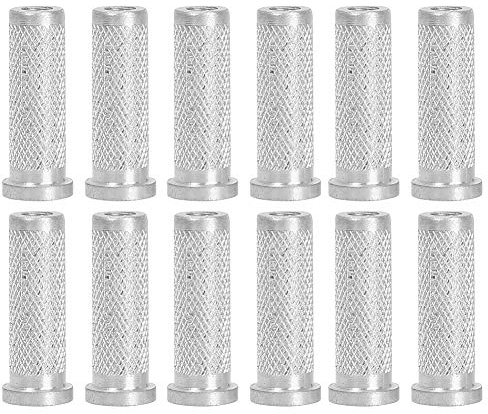 12 unids reemplazos Inserciones de la Base de Tiro con EST¨¢ndar 6.2 mm / 0.24 Pulgadas Aluminio Carbono Flecha Eje Eje Accesorio de Caza