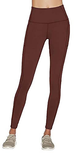 Skechers Women's Go Walk Hw Legging Pants, Chocolate Drizzle, XS UK
