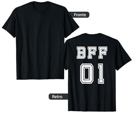 BFF 01 Migliori Amici Per Sempre Migliore Amica Maglietta