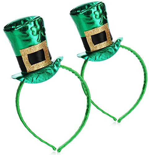 com-four® Leprechaun, Kobold Kostüme zum St. Patricks Day - Outfits und Accessoires für das grüne, irische Fest - Für Fasching, Fastnacht, Karneval, Parade, Motto-Party, Irish Pub (02 Stück - Set14)