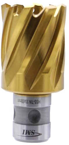 SMI HSS TiN Kernbohrer 30 mm Drm. Schnitttiefe 30 mm, Aufnahme FEIN Quick-In Schaft