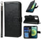 ELTEKER Wallet Case for iPhone 12 Mini, PU Leather Case with with [Creadit Card Holder] [Kickstand] Magnetic Shockproof Flip Cover Wallet Phone Case for iPhone 12 Mini (5.4 Inch)- Black