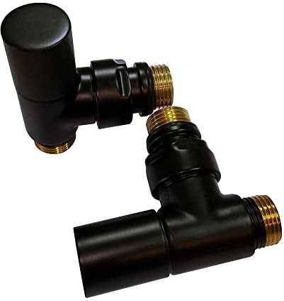 Kibath L464603 Juego 2 Llaves radiador, Negro Mate, Set de 2 Piezas