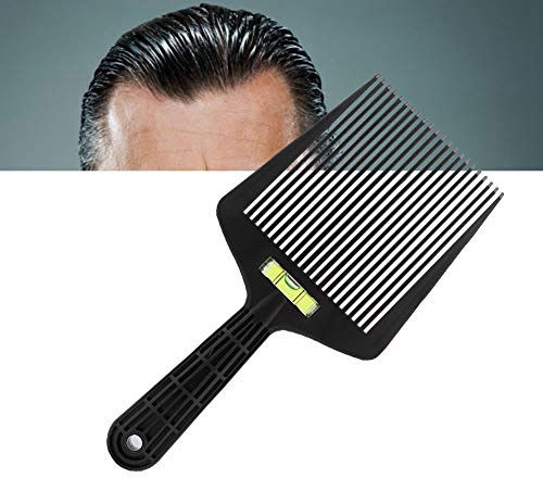 Peigne Professionnel de Barbier avec Niveau à Bulle, Guide de Coupe de Cheveux à Dessus Plat, Outil de Réglage Précis pour Salon de Coiffure