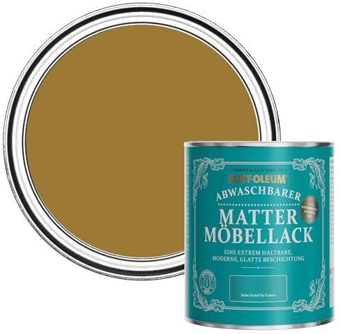 Rust-Oleum Yellow Furniture & Skirting Board Paint in Matt Finish - Wet Harvest 750ML