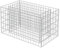 Mogou Gabionen-Hochbeet, Pflanzkübel, Kräuterbeet, Hochbeete-kit, Pflanztrog, Vertikalbeet, Pflanzgefäße, Pflanzencontainer, Verzinkter Stahl 90×50×50 cm