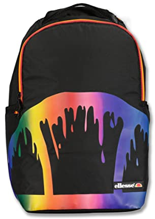 Ellesse Mochila para ordenador portátil, portátil, portátil, mochila de viaje, avión equipaje de mano, trabajo universitario, impermeable, con respaldo estructurado, para hombre y mujer, Negro