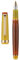 Jinhao 82 Acrylic Fountain Pen, Iridium Medium Nib with Ink Converter, Vintage Coffee Fluorescent Contrast Color Classic Design Smooth Writing Pen (Gold Trim)