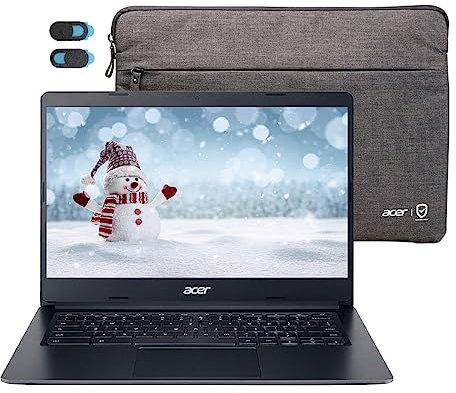 acer Écran tactile Chromebook, ordinateur portable à écran tactile Full HD de 14 pouces, Intel Celeron N4020, 4 Go de RAM, 64 Go eMMC, Gigabit WiFi, Bluetooth, Google Chrome OS, YSC accessoire
