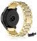 AireWiki Armband Kompatibel mit Samsung Galaxy Watch Gear Sport/Gear S2 Classic Armband Edelstahl Für Herren Damen Elegant Metall Uhrenarmband (Gold)