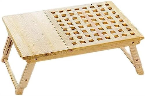 Ordinateur Table Pliante Bambou Réglable Pliable Tour Table Lit/TV Plateau Table De Sol Petit Déjeuner Plateau De Service Écriture Gaming Table D'ordinateur Portable