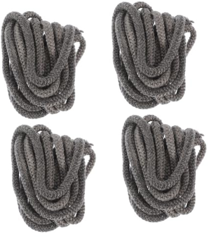 Alipis 4pcs Fireplace Fiberglass Rope Seal Woodburner Door Rope Stove Gasket Replacement for Wood Stove Insert