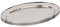 Argon Tableware 3X 50cm x 35cm Oval Servierplatten aus Edelstahl - Groß Party Abendessen Snack Büfett Essen Sandwich Anzeige Tablett Platten Gerichte