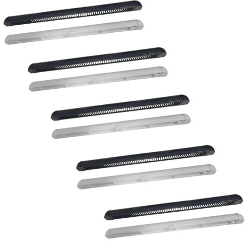 Premium Trickle Vent - Slot Frame Vent for uPVC Window Anthracite Grey External/White Internal - 400mm Width - 5 Pack