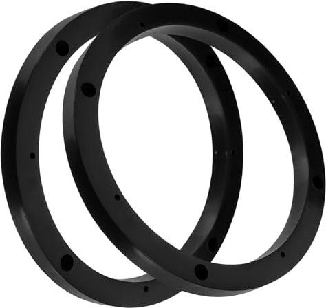 BUGUUYO 1 Pair Speaker Pad LED Car Rings Ring Transformer Doorbell Power Foam Pads Cables Speaker Cable Car Sponge Plugs Adapter Auto Plastic Black