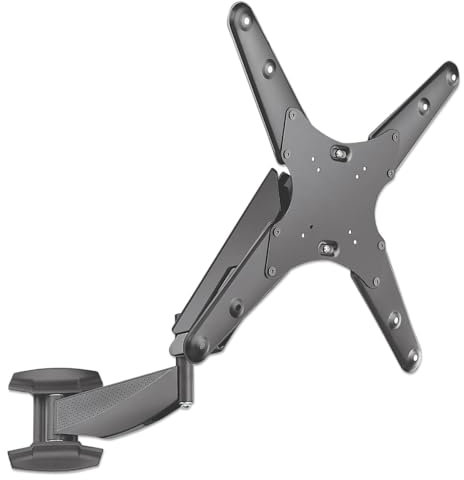 Universal gas spring TV wall mount MHT93 with single arm for 21 to 60 inch televisions or monitors