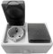 Base de Enchufe Schuko con Interruptor Conmutador de Estanco con Tapa para Superficie, Conmutador con Schuko Resistente al Agua IP54, 10AX,16A,250V, Apta para Interior y Exterior, Gris y Negro