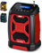 UEME 5W Rugged DAB/DAB+ FM Radio with Bluetooth | 6000mAh built in rechargeable battery. (Red/Black)