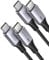 INIU 240W USB C to USB C Charger Cable, [2-Pack 2m] PD Type C Charge Cable, Super Fast Charging USB C Cable for iPhone 16 15, MacBook Air, iPad Pro, Samsung S25 S24 Ultra, Steam Deck, Switch 2 etc.
