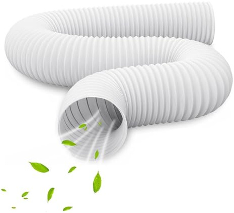 Tubo Aire Acondicionado Portátil 130mm - Adaptador De Ventana para Manguera De Acondicionado, Tubo Salida De Aire Secadora, Tolerancia Al Frío Y Al Calor, Adecuado para Salón Y Cocina