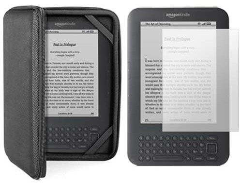 Digiflex custodia rigida nera e protezione dello schermo per Amazon Kindle 3