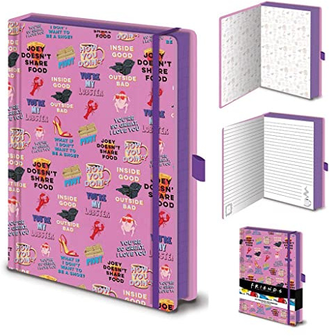 Grindstore Friends Journal Notebook A5, Premium Notepad A5 and Note Book - Official Friends Merchandise
