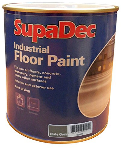 SupaDec Industrial Floor Paint 1L Slate Grey