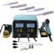 STAZIONE DISSALDANTE SALDATURA ASPIRA STAGNO DISSALDATURA ZD-8917B SMD+SET PUNTE