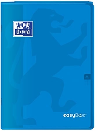 Oxford 400100006 Easybook Notizbuch Heft A4 96 Seiten 90 g kariert, blau