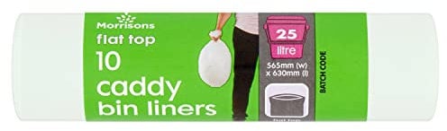 Morrisons Flat Top Large Food Waste Liners 25 Litre 10 pack