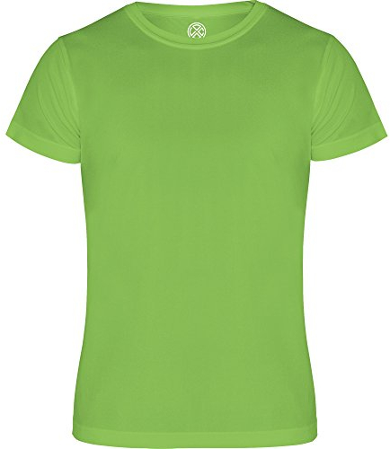 Unisex Technisches Kurz Arm T-Shirt fur Sport Laufen Joggen Fahrrad (Limette, XXL)