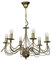 Kronleuchter TORI elegant Lüster aus Metall in Gold Antik 6-flammig E14 Ø63cm Esszimmer Wohnzimmer Leuchter Decke Hängeleuchte Hängelampe Jugendstil