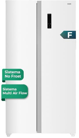 SVAN Frigorífico Americano de gran capacidad Frost F 177cm 91cm 59cm Blanco Display táctil Eco