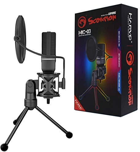Marvo Scorpion MIC-03 USB RGB Gaming Microphone - Black